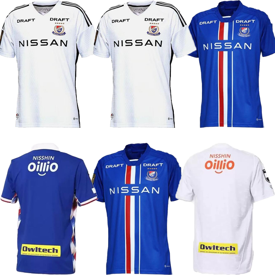 

J1 League 2023 2024 Soccer Jerseys Yokohama F. Marinos 23 24 Home Blue Nakagawa MARCOS JR. Shirt Away Man football Uniform -XXL, White
