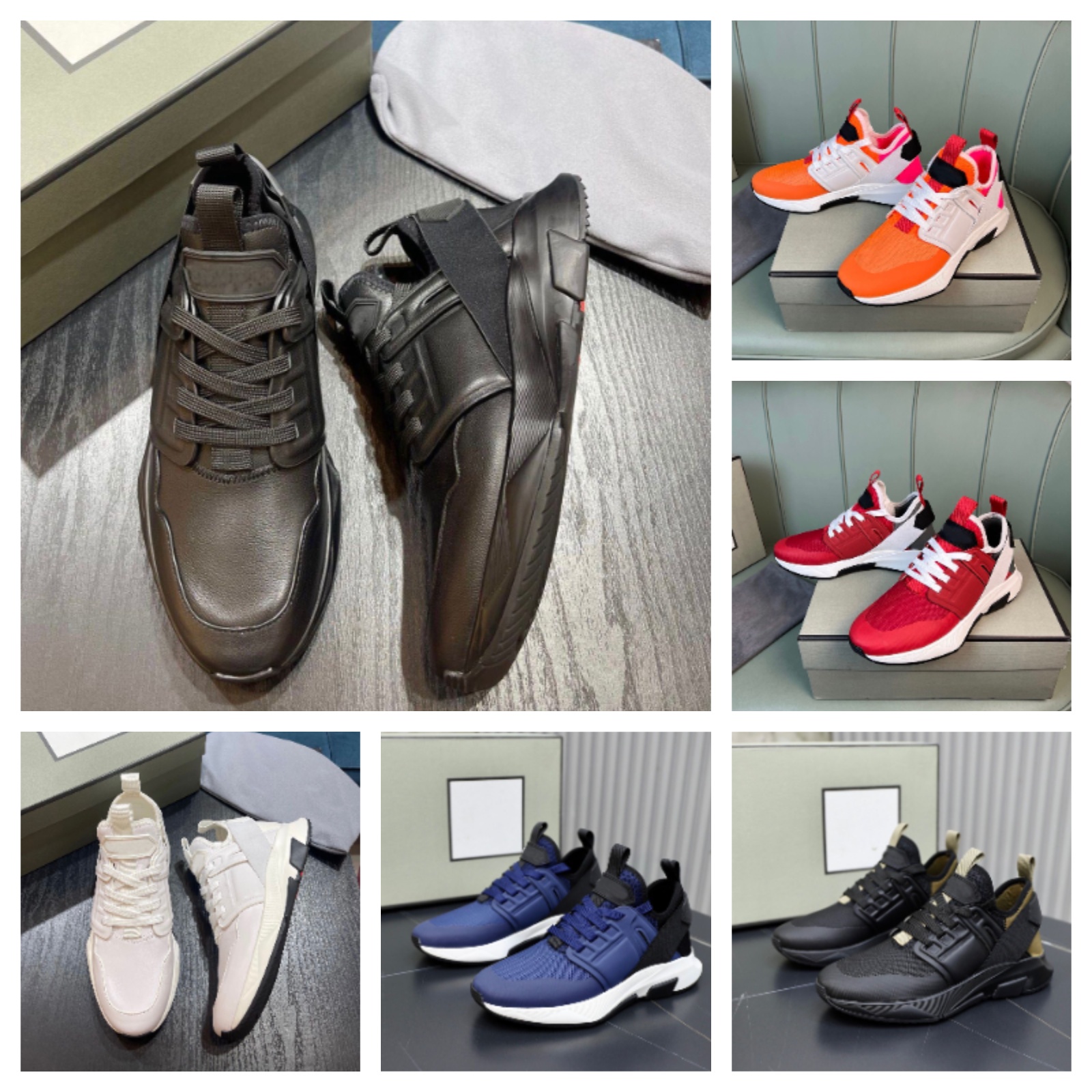 

New Popular Jago Neoprene Sneakers Shoes Men Men's White Low Top White Black Brushed Leather Casual Skateboard Walking Shoe EU38-46 BOX, 13