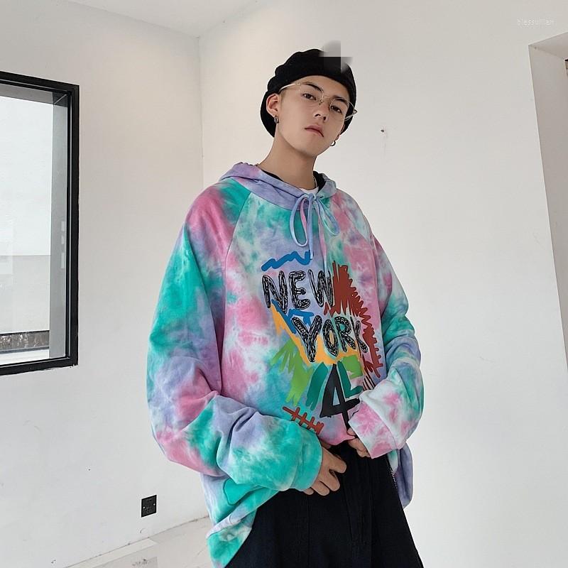 

Men's Hoodies Hip Hop Style Fashion Sweatshirt Men Street Harajuku Printed Loose Tops Autmn Long Sleeve Pullover Cotton