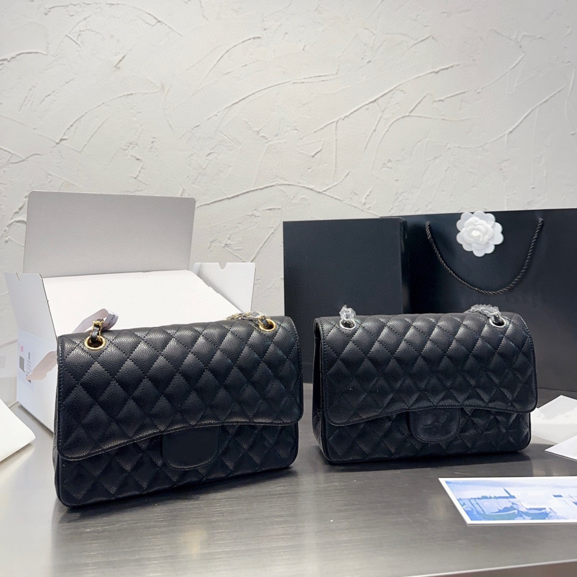 

handbags designer bag strap crossbody designer bags luxury wallets messenger bags designer shoulder bag genuine leather bags classic flap coins purse gold chain, Grey