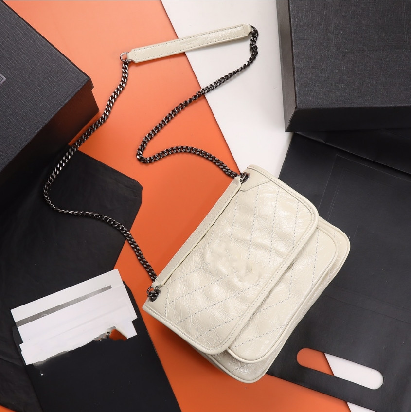 

10A quality Hand bag woman sheepskin crossbody fashion shoulder bags luxury chain Designer, White