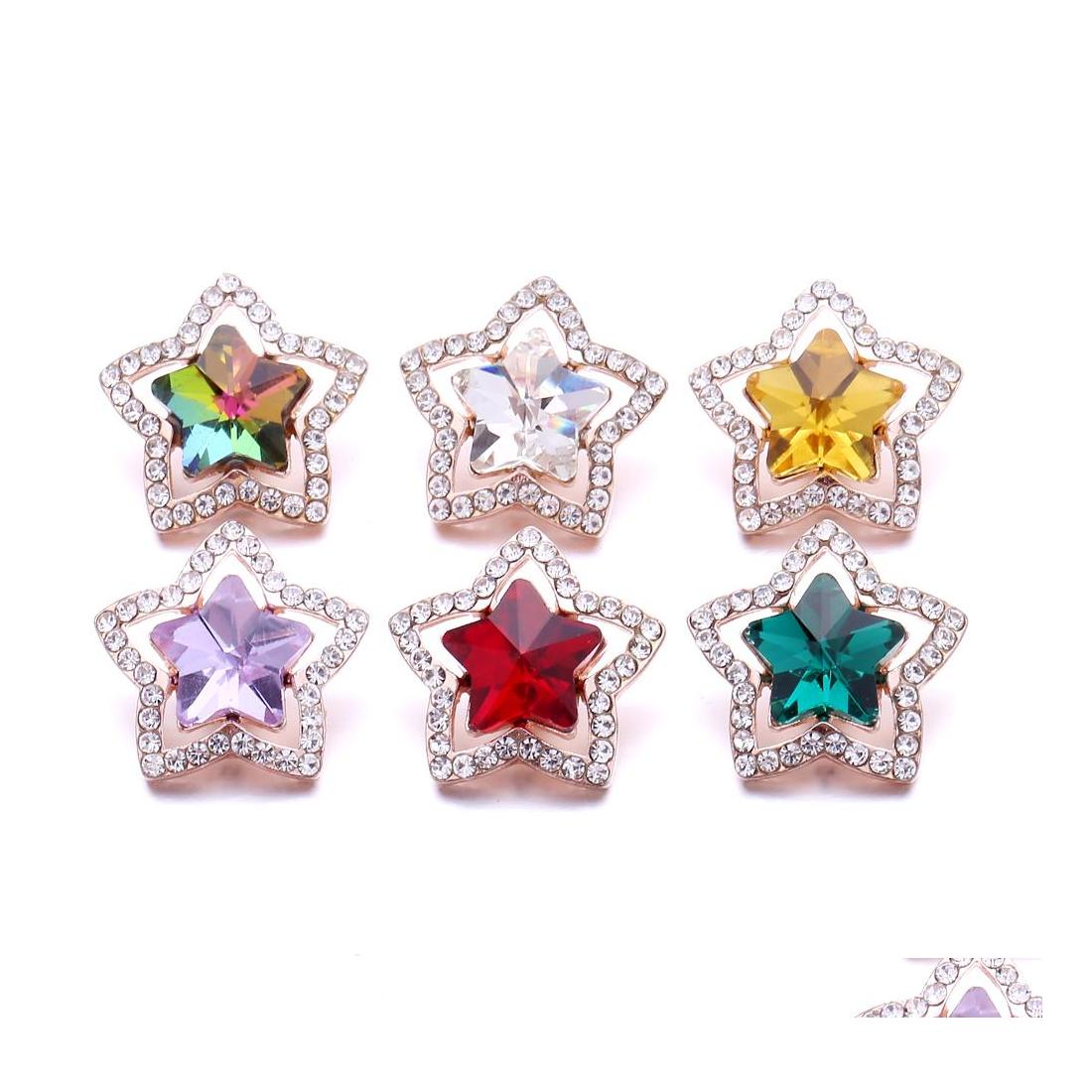 

Clasps Hooks Wholesale Gold Rhinestone Flower Ginger Snap Button Jewelry Findings Zircon Chunks Charms 18Mm Metal Snaps Buttons Fa Dhdoe