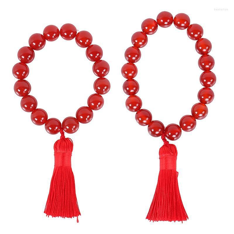 

Strand Beaded Strands Wholesale 5 Pcs 2023 Genshin Impact Bracelets Chinese Anime Figue Hu Tao Red Hand Accessories For Women Men Jewelry G