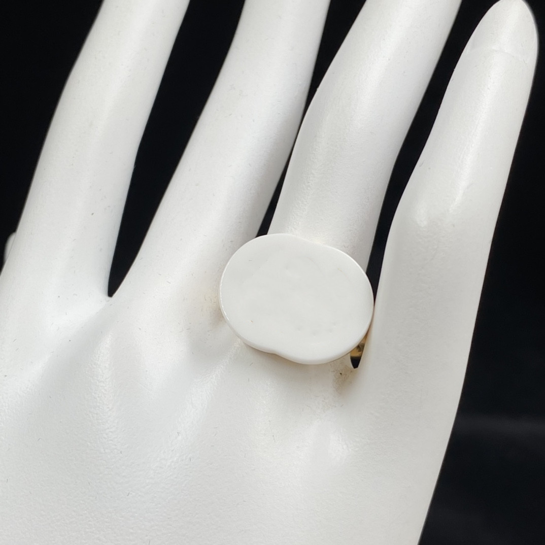 

New White Letter Ring For Lover Woman Rings Fashion Jewelry Supply linkB