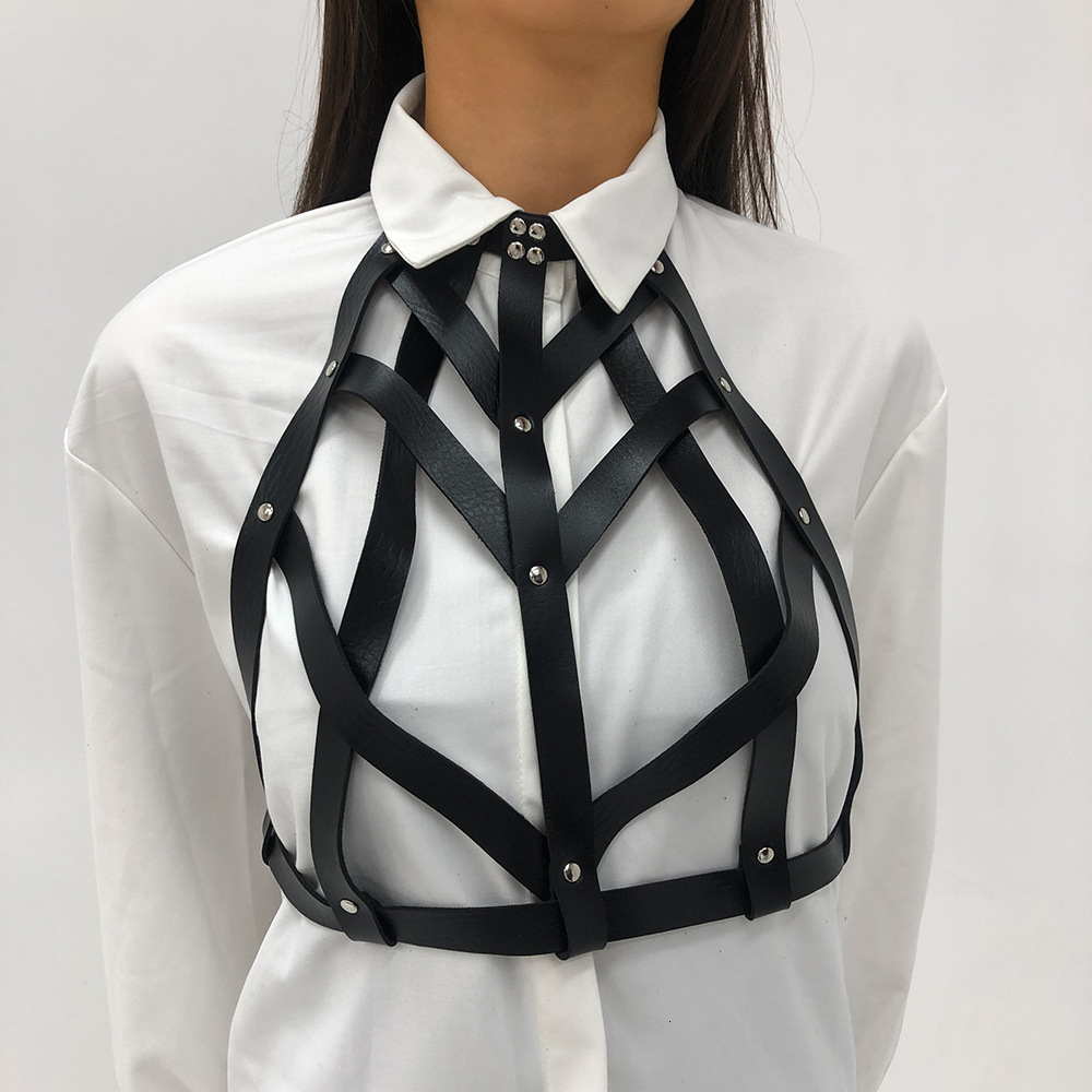 

Suspender Leather Harness Belt Body Bondage Jartiyer Sexy Gothic Garter Lingerie Harajuku 230217