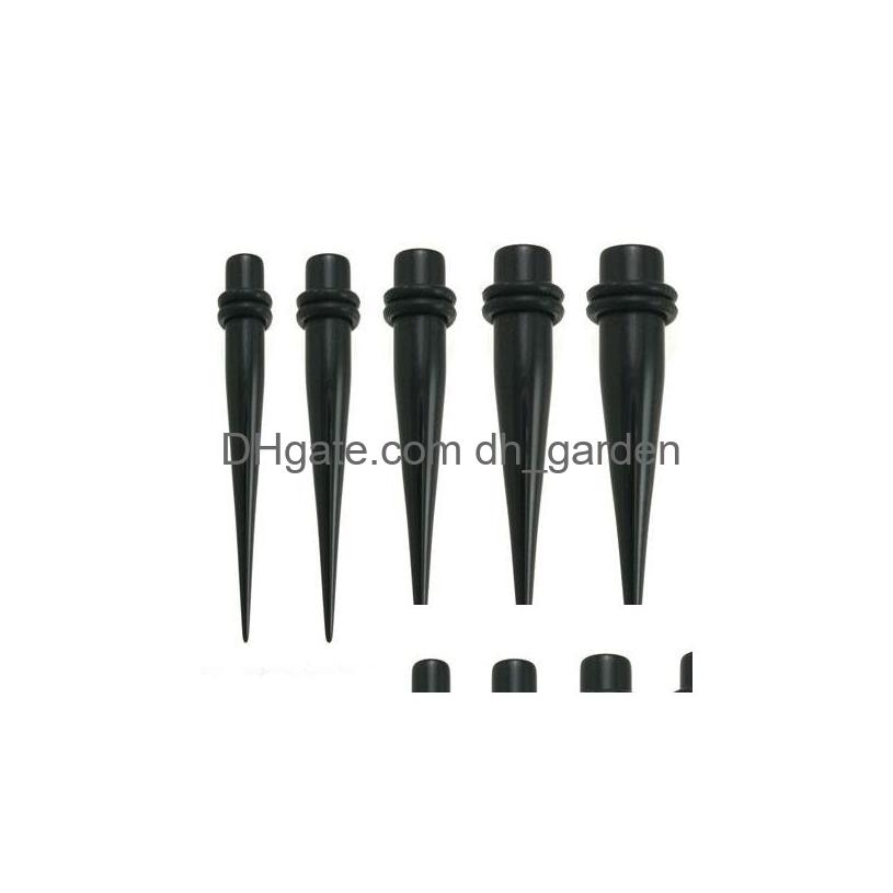 

Plugs Tunnels Black Uv Acrylic Ear Stretching Tapers Expander Tunnel Body Piercing Jewelry Kit Gauges Bk 1.610Mm Earring P Dhgarden Dh64T
