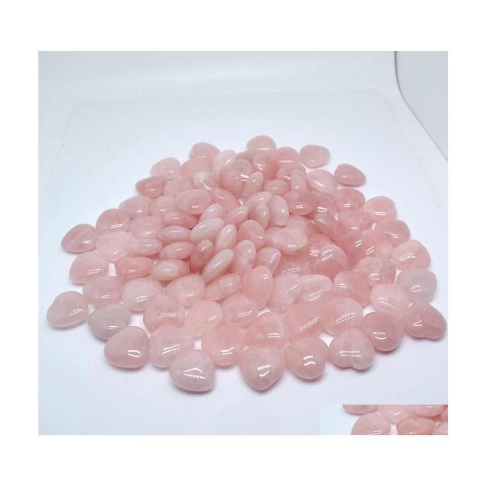 

Stone Natural Pink Crystal 20X9Mm Ornaments Quartz Healing Crystals Energy Reiki Gem Craft Hand Pieces Living Room Decoration Drop D Dhnjk