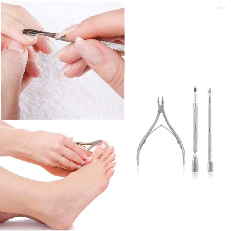 

Nail Art Kits Tools Exfoliating Tool Dead Leather Scissors Fork Steel Push Three-piece Set