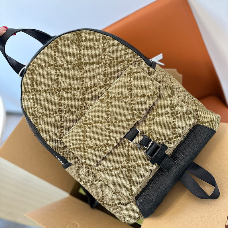Designer Backpack Luxury Brand Purse Double Shoulder Straps Backpacks Women Wallet Classic Bags Lady Plaid Purse Bag