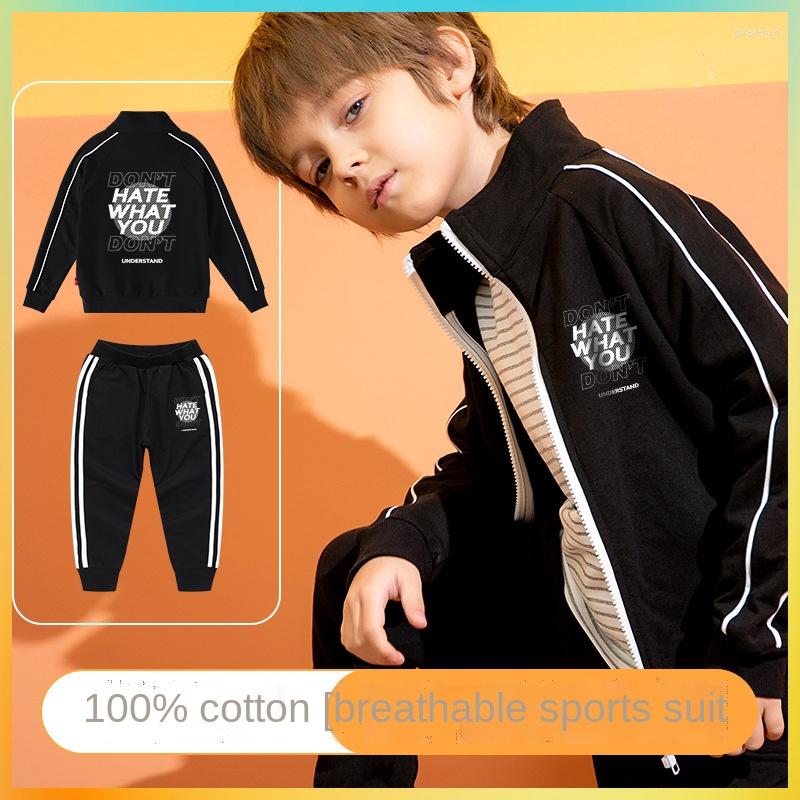 

Clothing Sets Children's Sweater Outer Boy's Zipper Spring Autumn 2023 Girls' Western Style Two-piece, Red