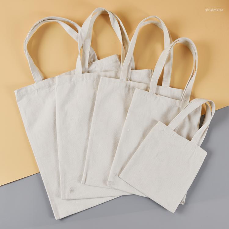 

Jewelry Pouches 2023 White Women's Simple Canvas Bag Durable Portable Female Casual Tote Light Weight Can Custom Logo