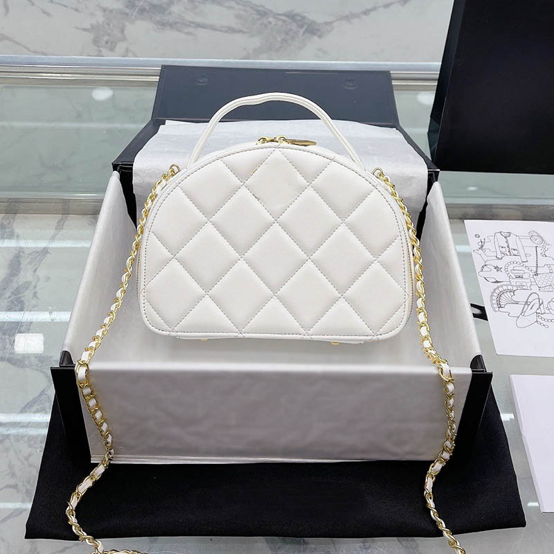 

Handheld Semicircle Women Luxury Crossbody Bag Small Lunch Box Leather Quilted Shopping Cosmetic Shoulder Bag Classic Purse Handbag Suitcases Birkin Fanny Pack, Customize