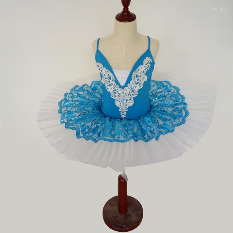 

Stage Wear 2023 Arrival Adult Ballet Tutu Dress Blue Swan Lake Sequined Lace Costumes Kids Girl For Girls, Royal blue