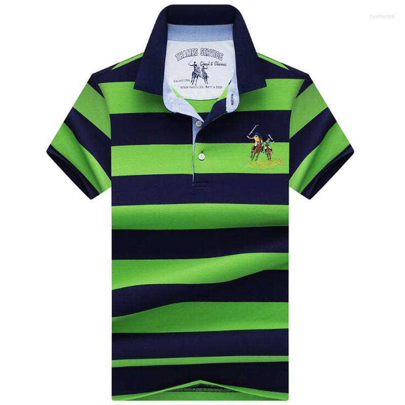 

Men's Polos Shirts 2023 Summer Men Shirt Business Casual High Quality Brand Cotton Stripe Solid, 3899 orange