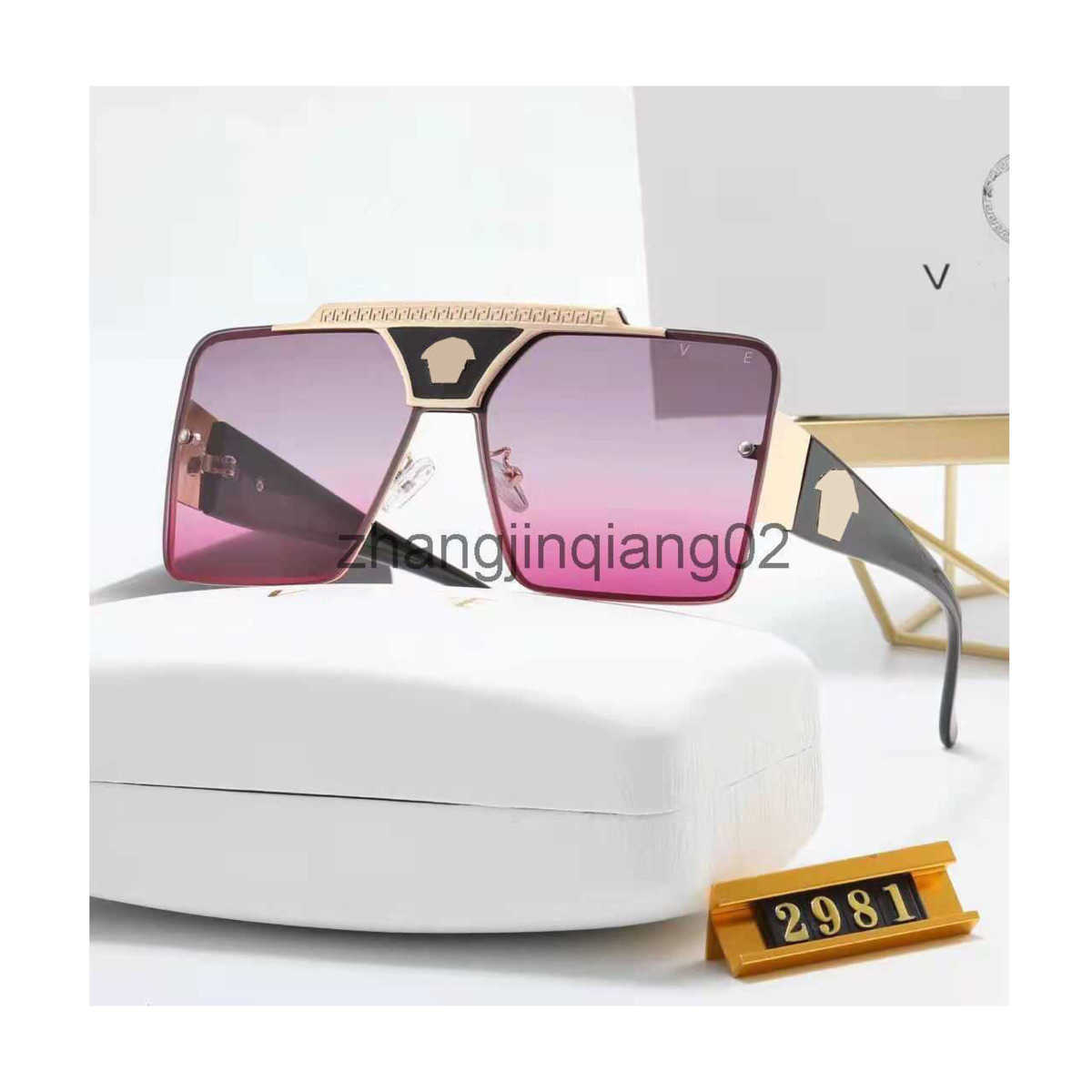 

Designer Versage Sunglass For Woman Mens Cycle Luxurious Fashion Sport Polarize Sunglasses Summer New Trend Vintage UV Proof Baseball Oversized Glasses