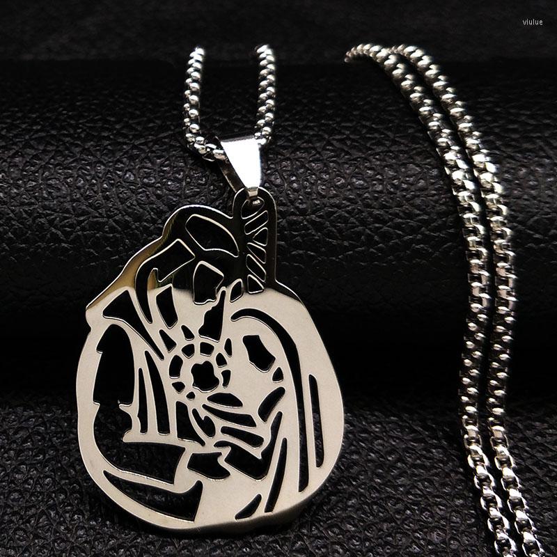 

Pendant Necklaces Saudi Arabia Islam Family Stainless Steel Silver Color Pendants Christmas Gift Jewelry Kolye Bayan N18518