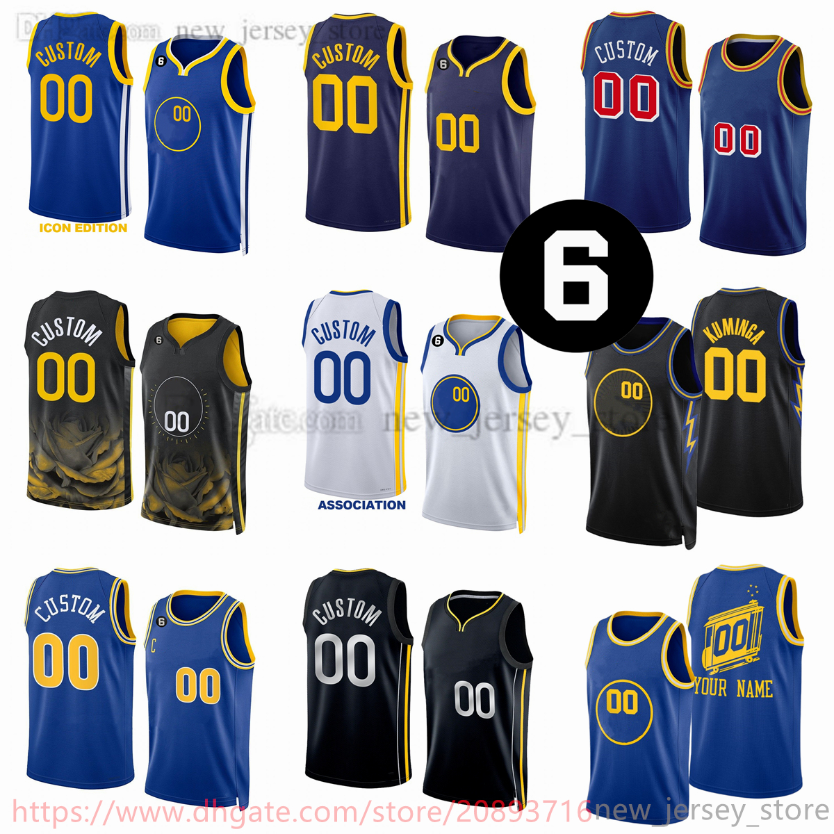 

Custom Printed 2023 New Season Basketball Jerseys 7 Patrick Baldwin Jr 1 JaMychal Green 5 Kevon Looney 2 Ryan Rollins 8 Gary Payton 40 Anthony Lamb 10 Ty Jerome 6 patch, Printed (any patch tell me on order)