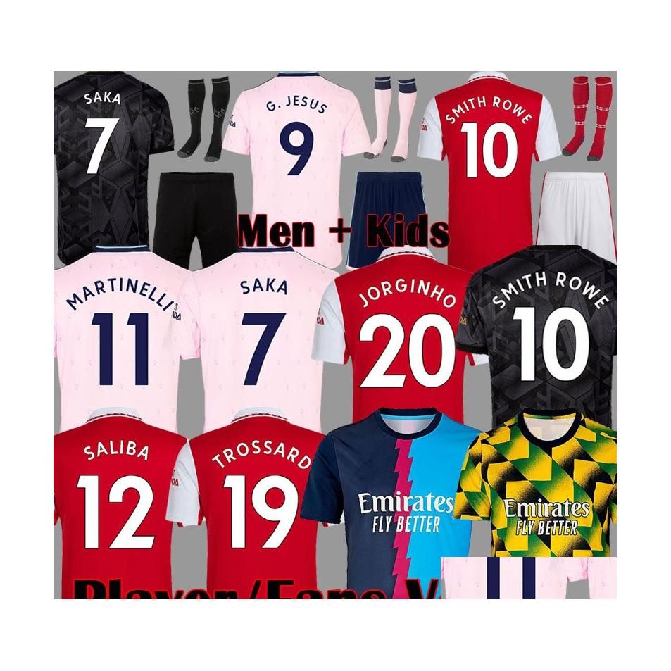 

Sports Socks Fans Player Version Soccer Jerseys Saliba Gunners 22 23 Martinelli G. Jesus 2023 Smith Rowe Arsen Trossard Jersey Saka Dhcvn, Home