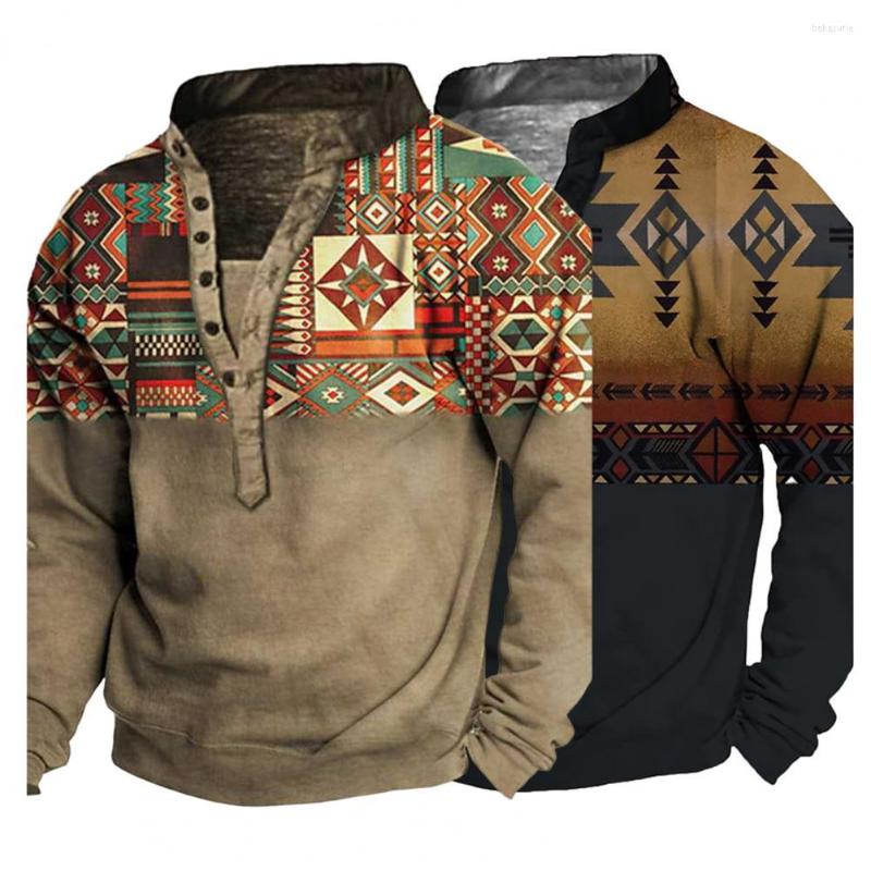 

Men's Sweaters Men T-shirt Stylish Vintage Buttons Spring Shirt Individual Autumn Casual Retro For Street, Black
