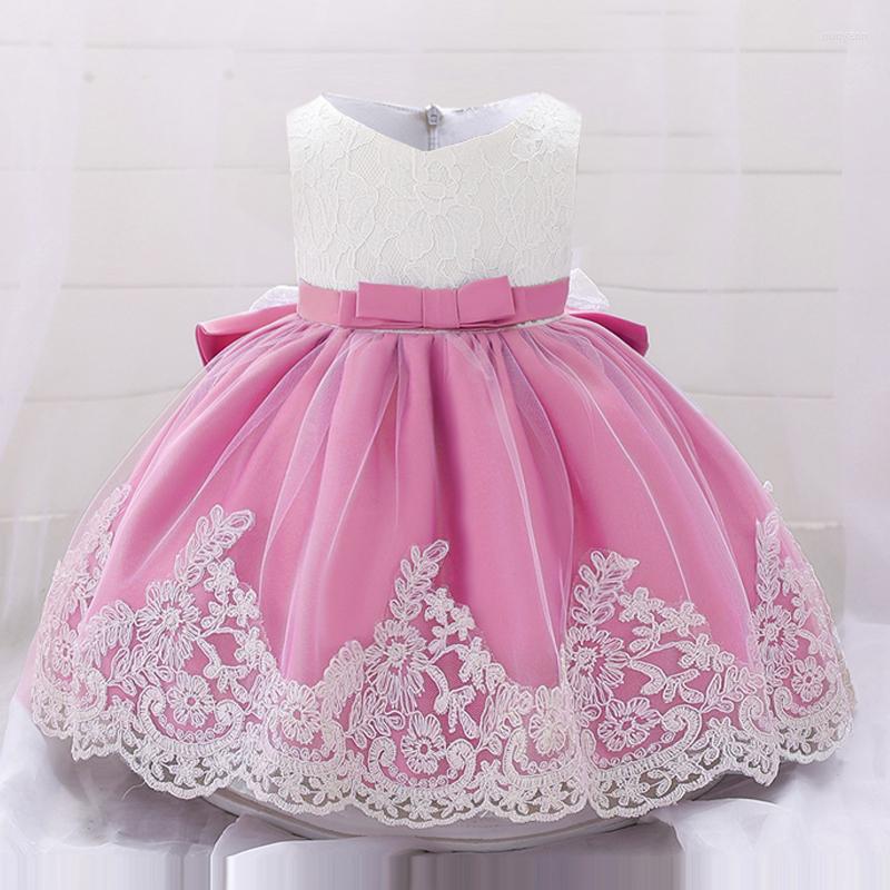 

Girl Dresses Baby Girls Dress Christening Gowns Born Lace Princess Costume For Kids 1 Year Birthday Party Wedding Infant Clothes, Sky blue