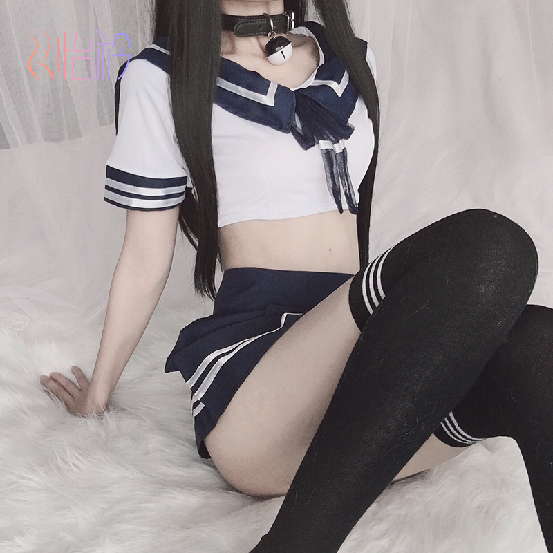 

Sexy Set Bed maid uniform, seductive sexy sexy miniskirt, sailor jk student clothes, underwear hot provocative suit, Blue