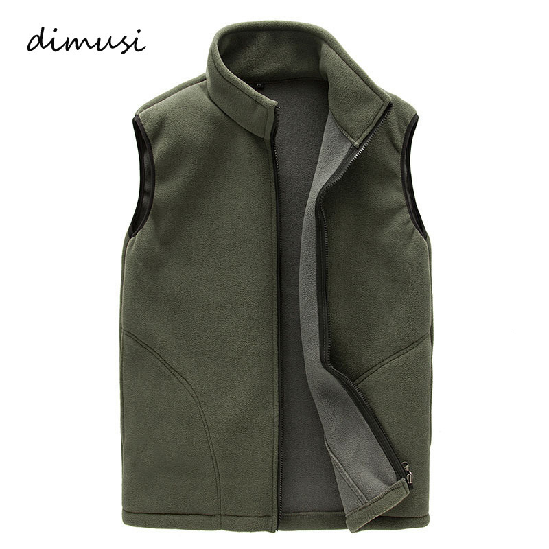 

Men's Vests DIMUSI Men Winter Fleece Vest Male Thick Warm Waistcoat Outwear Casual Thermal Soft Vests Mens Windproof Sleeveless Jacket YA720 230217, Red