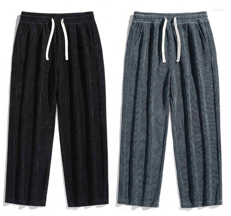 

Men's Pants Youth Men Solid Loose Joggers Mens Japanese Streetwear Baggy CasualC Couple, Gray