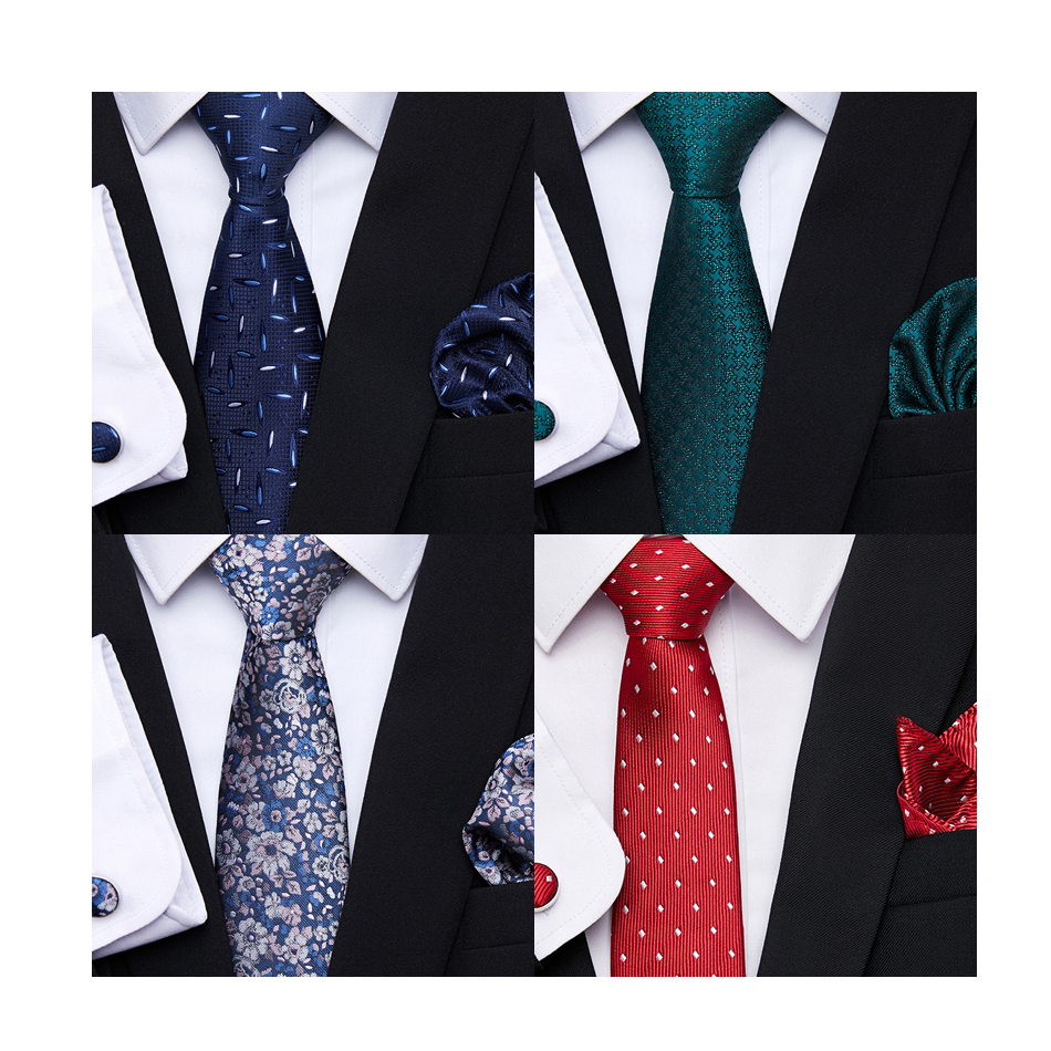 

Bolo Ties Brand Birthday Present Tie Handkerchief Pocket Squares Cufflink Set necktie hombre Formal Clothing Printed cravate 230217