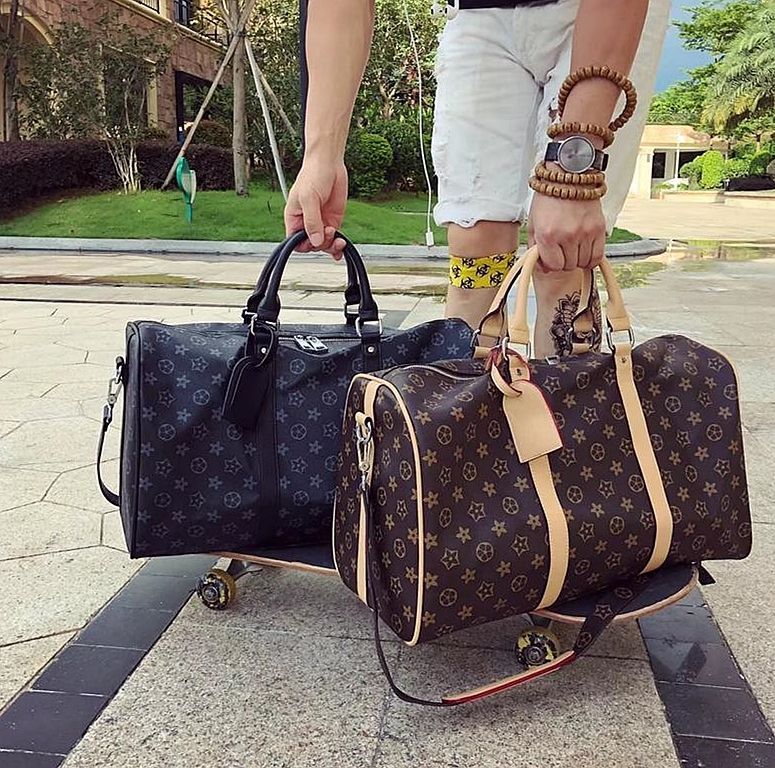 

2022 luxury fashion men women high-quality travel duffle bags brand designer luggage handbags With lock large capacity sport bag size54CM, Customize