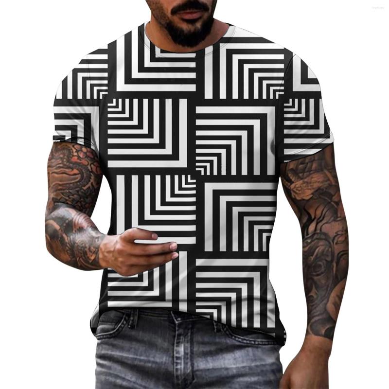 

Men's T Shirts Men Casual Tops Shirt Printing Top Slim Fit Round Neck Summer Pullover Loose White Vintage Print, Black