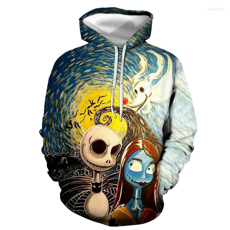 

Men's Hoodies Brand Direct 3D Hoodie Hip Hop Style Sweatshirt Skull Jack Print Halloween Street Clothing Gift Autumn And Winter, Wy-363