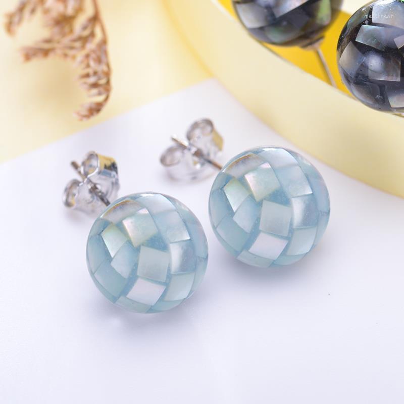 

Stud Earrings 10-11MM Shell Bead Pearl Earring