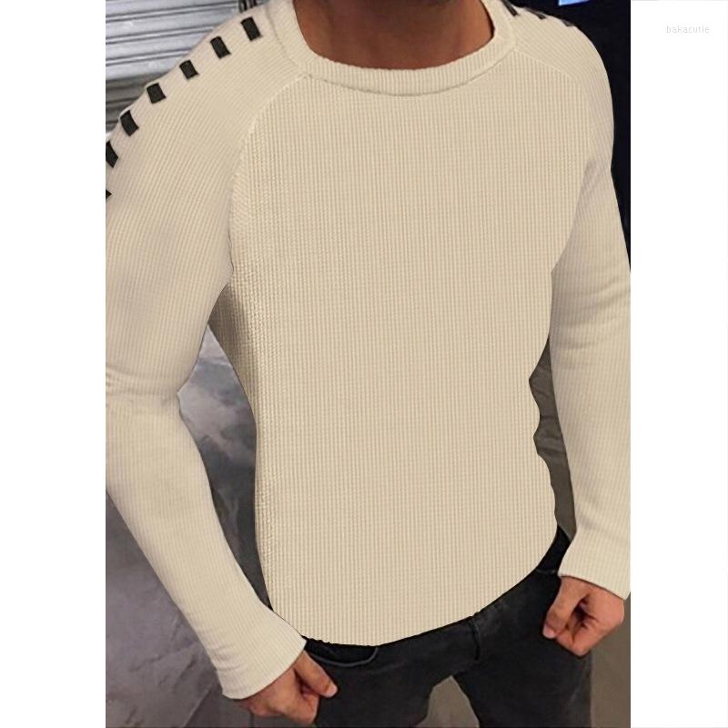 

Men's Sweaters Men's Sweater Casual Knitting Pullover Plain Slim Long Sleeve Round Neck Fashion, Black