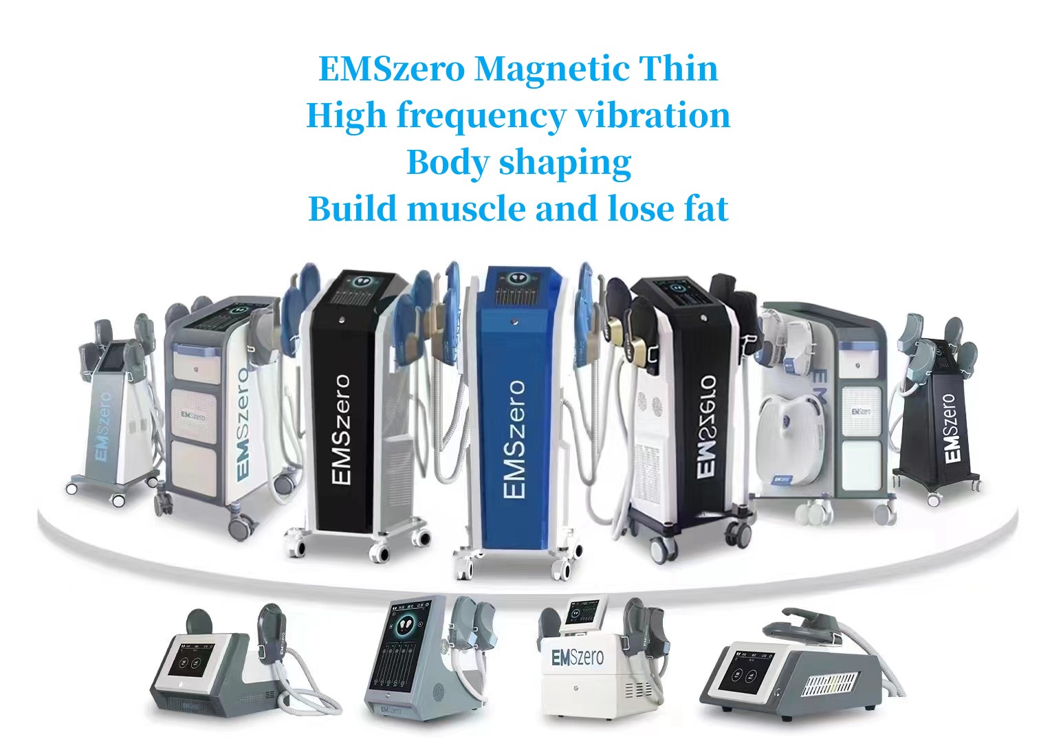 

China professional Manufacture Treatment EMS 2/4/5 Handle Body Slim Abdominal Muscle Stimulator Slimming Machines