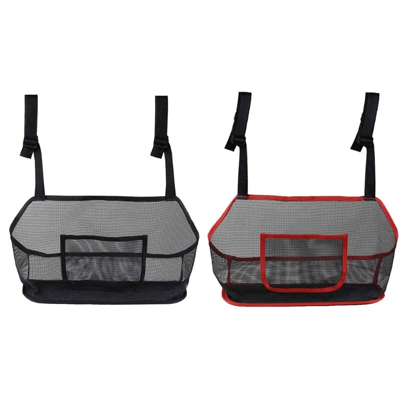 

Car Organizer Net Pocket Seat Back Mesh Handbag Holder Bag Barrier Of Backseat 28GC