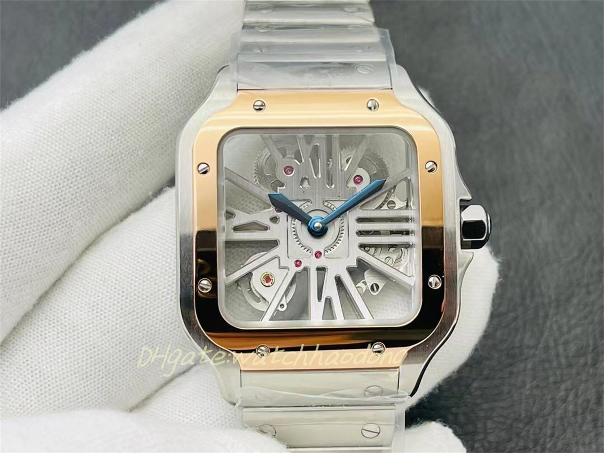 

2023new V8 Hollow out watch diameter 39.8mm and a thickness of 9.08mm with Swiss Rhonda 4S20 movement and sapphire glass mirror double folding buckle Ladies Watch, As shown