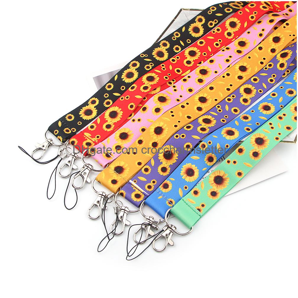 

Shoe Parts Accessories Lx381 Sunflower Lanyard For Keys Mobile Phone Hang Rope Keycord Usb Id Card Badge Holder Keychain Diy Lanyard Smtk3