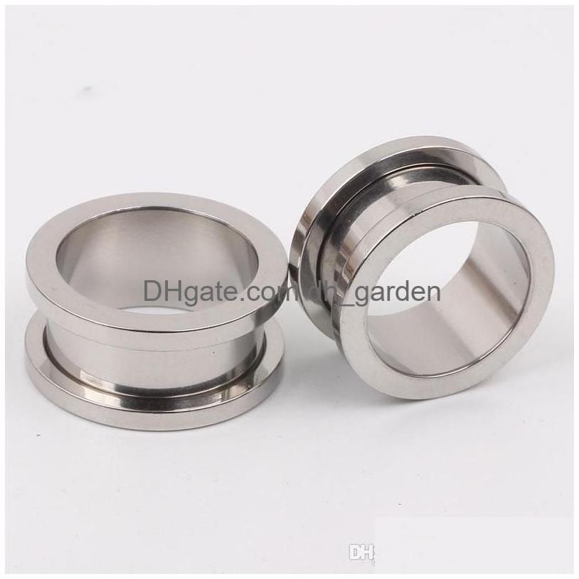 

Plugs Tunnels Mix 210Mm 50Pcs Stainless Steel Sier Ear Tunnel Body Jewelry Flesh Pierce Drop Delivery Dhgarden Dhyvh