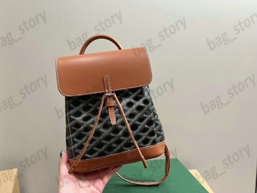

GOYARD Luxurys Designers School Bag Cross Body Tote Cards GY Unisex Leather Shoulder Bags Backpack Style Purse Hangbag, Light brown