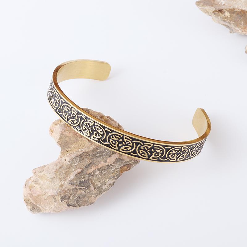 

Bangle Viking Rune Celtic Knot & For Men Stainless Steel Party Jewelry Amulet