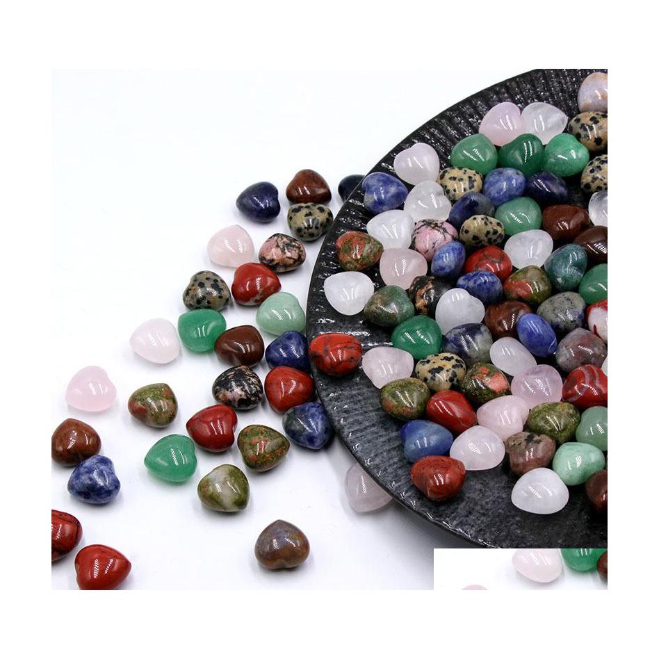 

Stone Small 15Mm Natural Quartz Mini Heart Carving Crystal Healing Decoration Craft Dhseller2010 Drop Delivery Jewelry Dhck4
