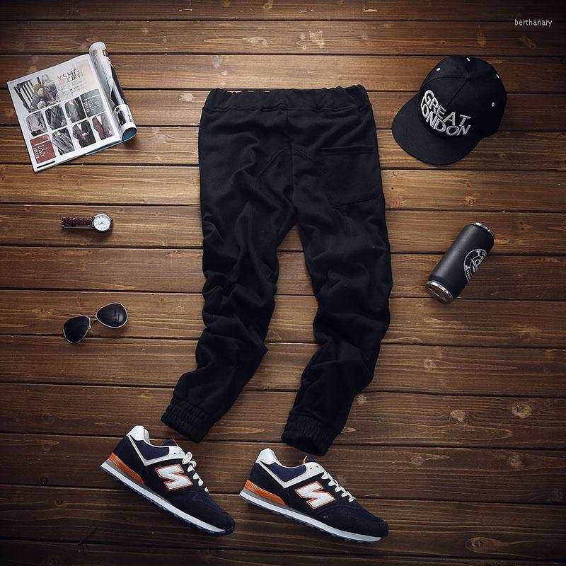 

Men's Pants Wholesale-2023 Sport Training Mens Joggers Cotton Trousers MVP Print Running Professional Bodybuilding Sweatpants HombreMen's Be, Black