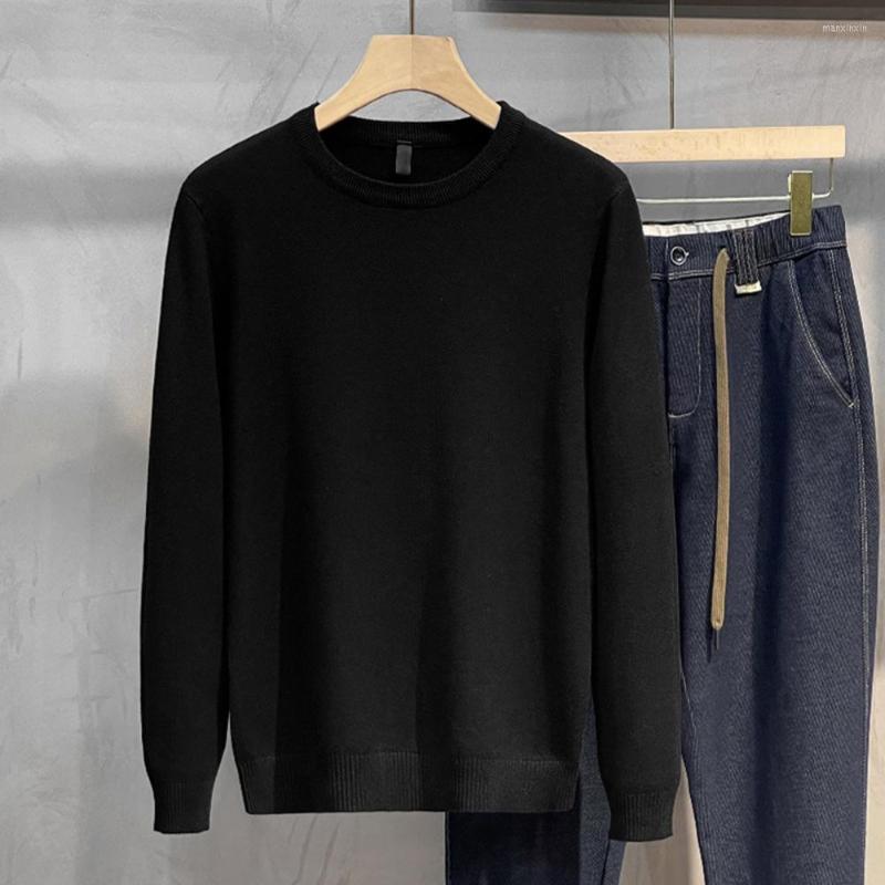 

Men's Sweaters Sweater Pullover Elastic Warm Basic Spring Men Autumn For Daily Wear, Black