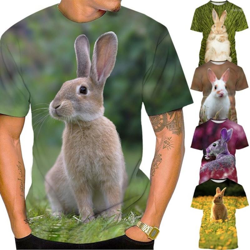 

Men's T Shirts Cute Animal 3D Men's Summer Fashion Print Harajuku T-shirt Unisex Funny Green Short Sleeve Tops, Black