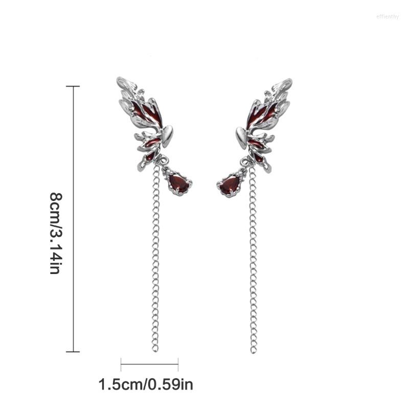 

Hoop Earrings Tassel Earring Liquid Piercing Female Punk Personality Ear Clip