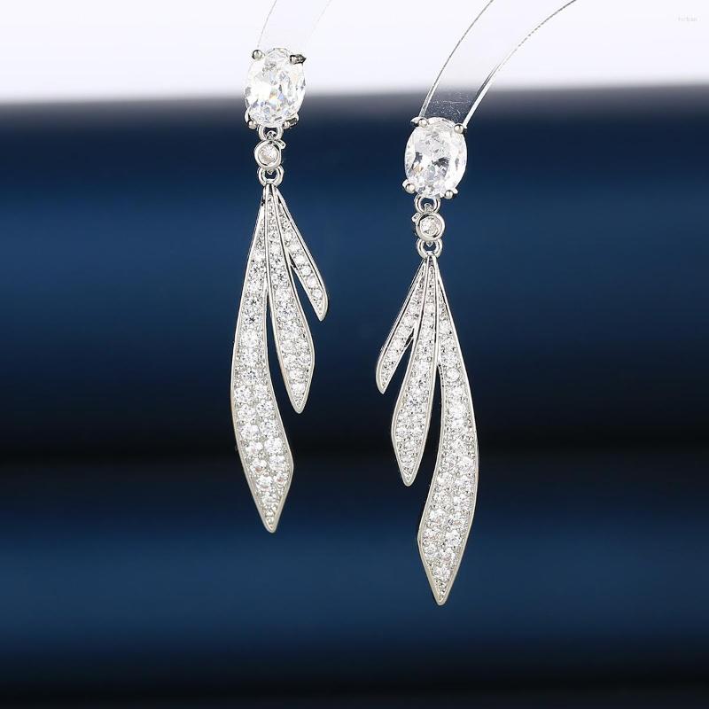 

Dangle Earrings Bilincolor Luxury Zircon For Wedding Or Party