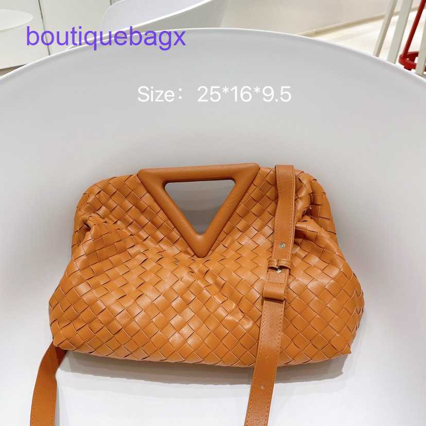 

Bottegs Venets Point Bags online shop female 2023 new Korean net red fashion soft leather woven cloud bag portable One Shoulder Messenger Fashion, White10
