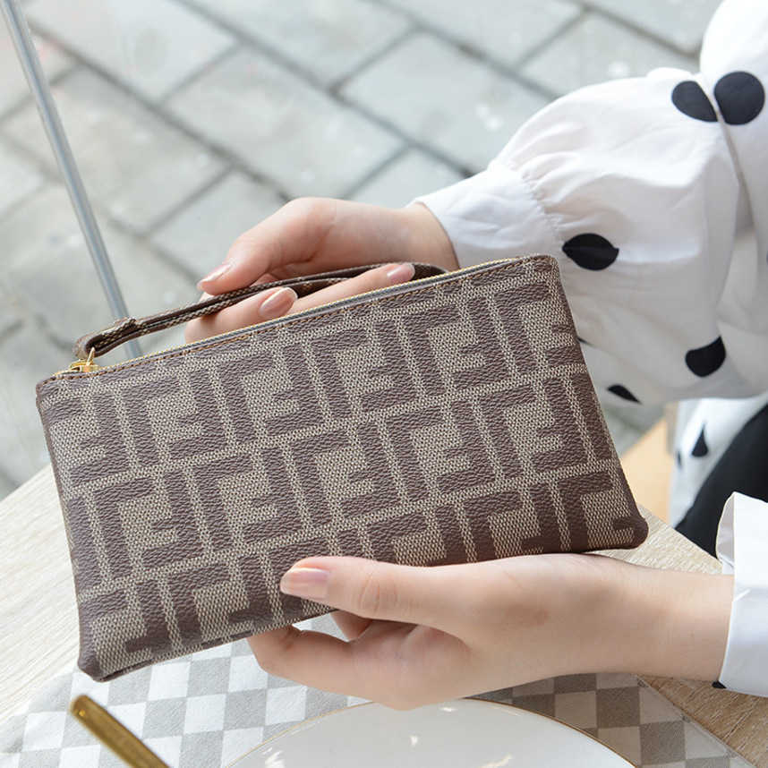 

Fashion Design Women Shoulder Bags handbag women's personalized zipper bag large capacity multi-card wallet Ladies Bag 56%off Discount Female Handbags Purse, Dark brown