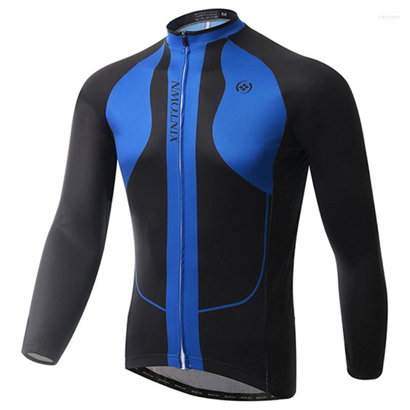 

Racing Jackets Autumn Spring Men' Cycling Jersey Tops Long Sleeve Bicycle Clothing Mtb Bike Sportswear Ropa, Green