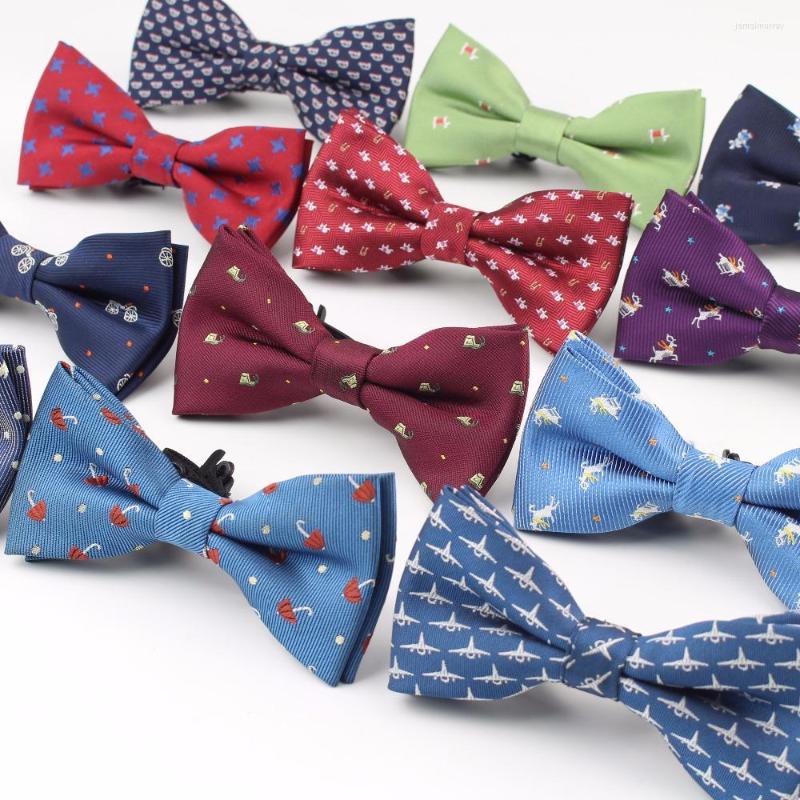 

Bow Ties Style Plaid Children Bowtie Polester Bowties Baby Kid Kids Classical Pet Striped Butterfly Tie Elk Bike Umbrella Dog Car